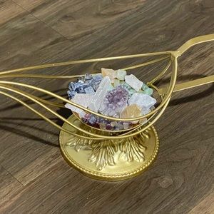 Handmade Gemstone Genie Lamp Amethyst, Selenite, Green Aventurine, Quartz, etc